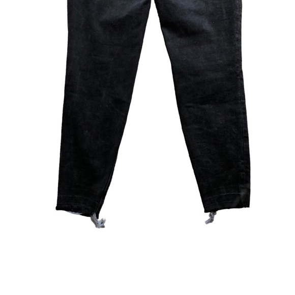 Spanx Jeans Distressed Pull On Stretch Skinny Black Size Medium - Picture 4 of 12